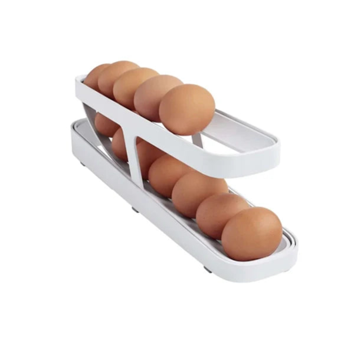 Porta-huevos elegante para un almacenamiento compacto y práctico