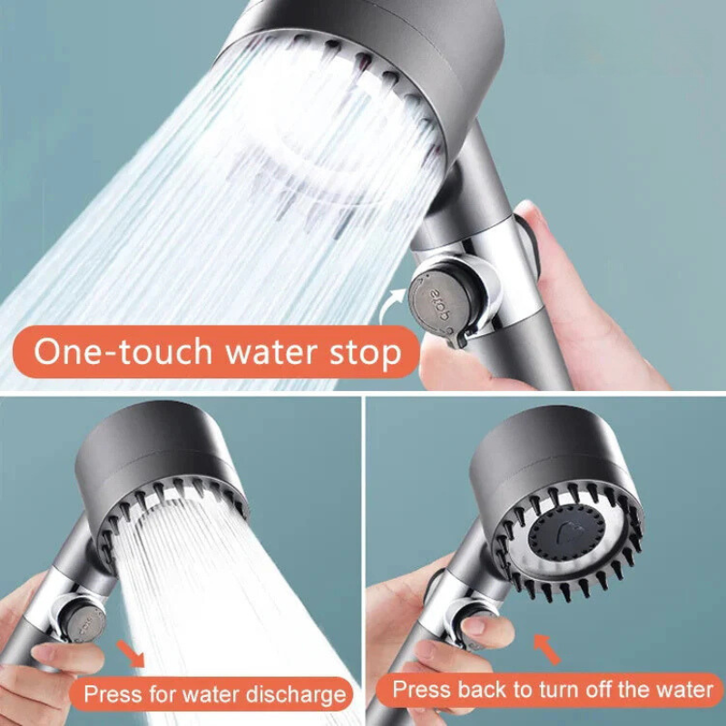 Cabezal de ducha con masaje para relajación instantánea