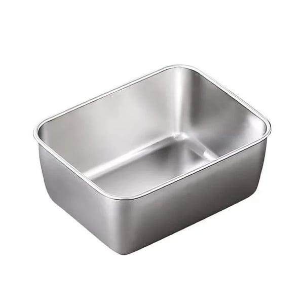 Plato de acero inoxidable convertible: Conserve y sirva con elegancia