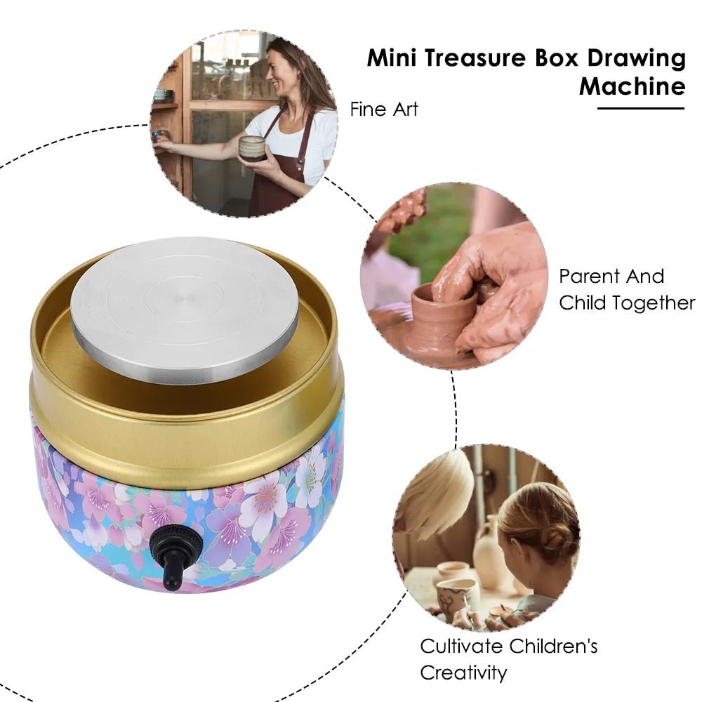 TinyTurns : Mini piatto girevole per ceramica, compatto e preciso