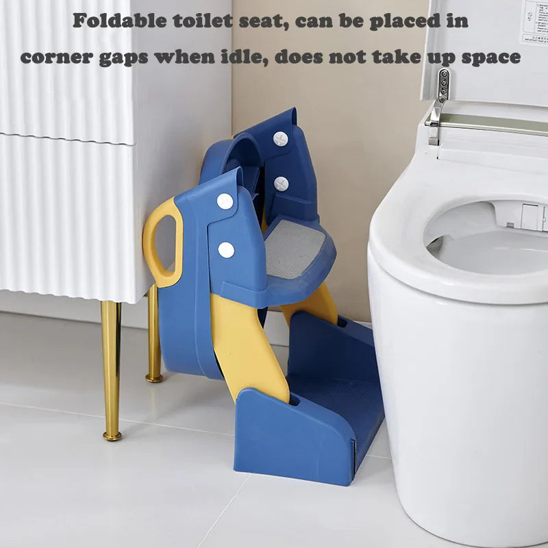 Sammenklappelig barnestol til nem toiletbesøg