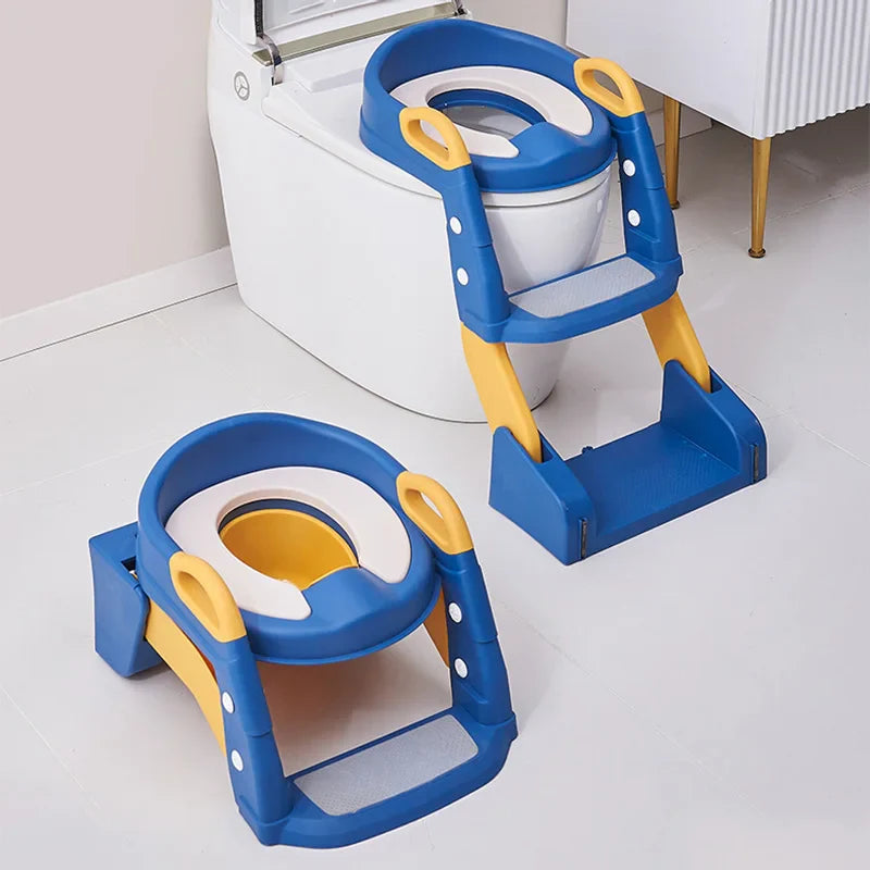Sammenklappelig barnestol til nem toiletbesøg
