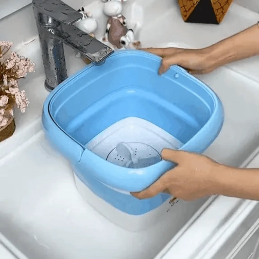 Mini máquina de lavar portátil: lavagem e secagem expressa