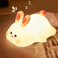 Silicone Rabbit Night Light: Softness and Nighttime Safety 