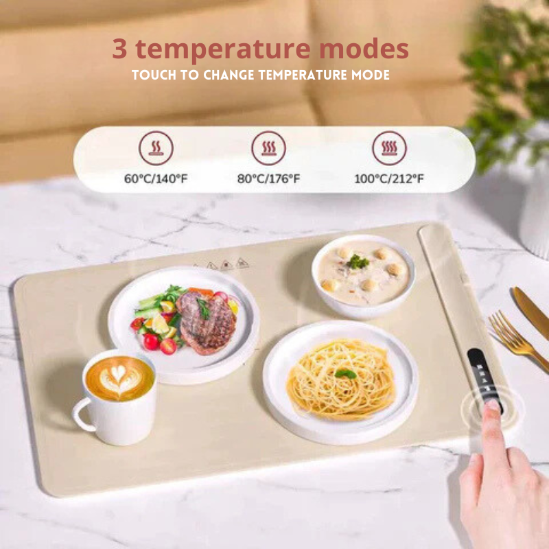 Smart heating plate - Keep your dishes hot for a long time 