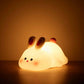 Silicone Rabbit Night Light: Softness and Nighttime Safety 