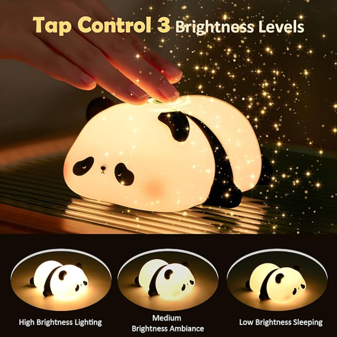 Panda Night Light: Softness and Safety for Children 