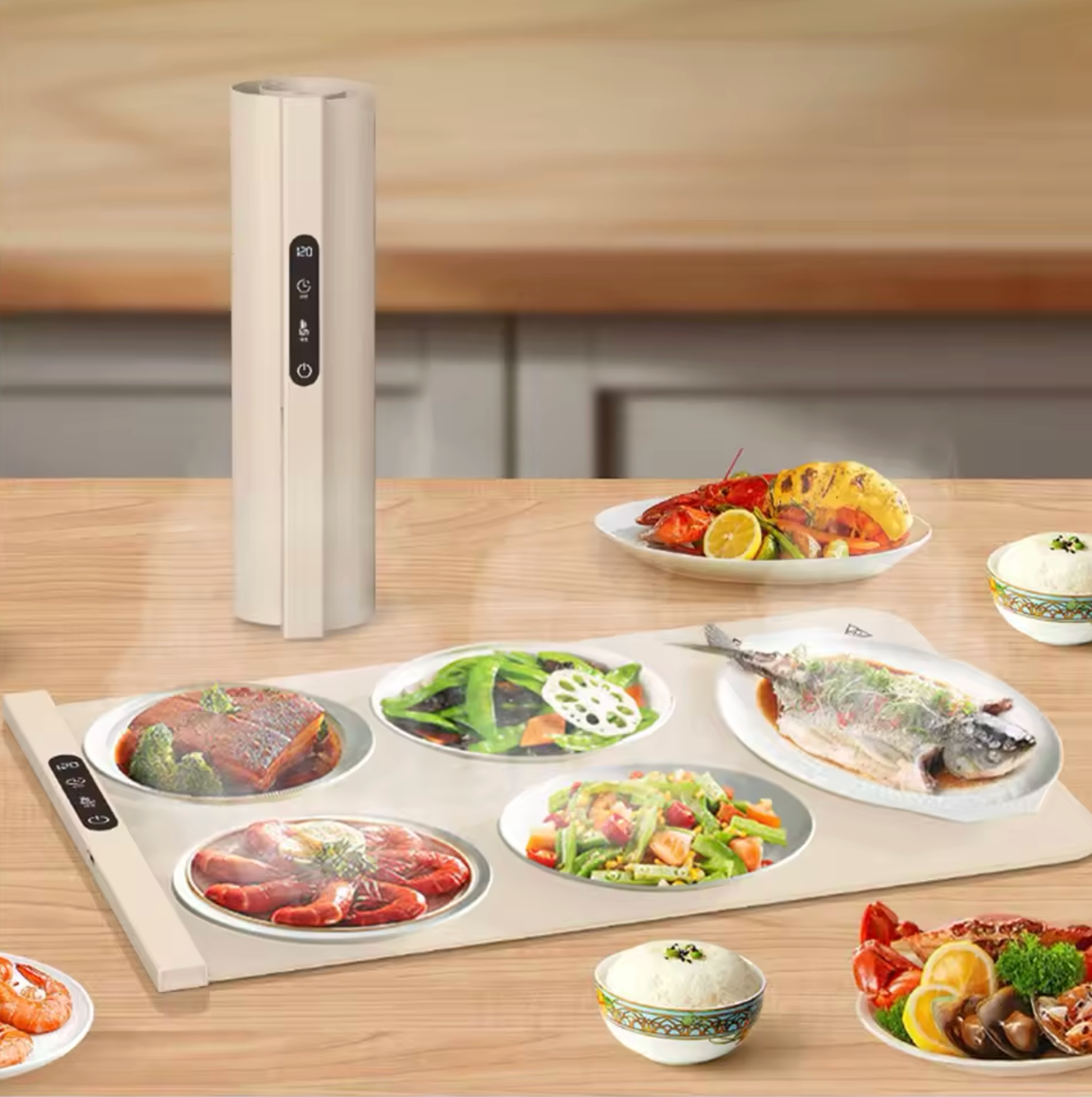 Smart heating plate - Keep your dishes hot for a long time 