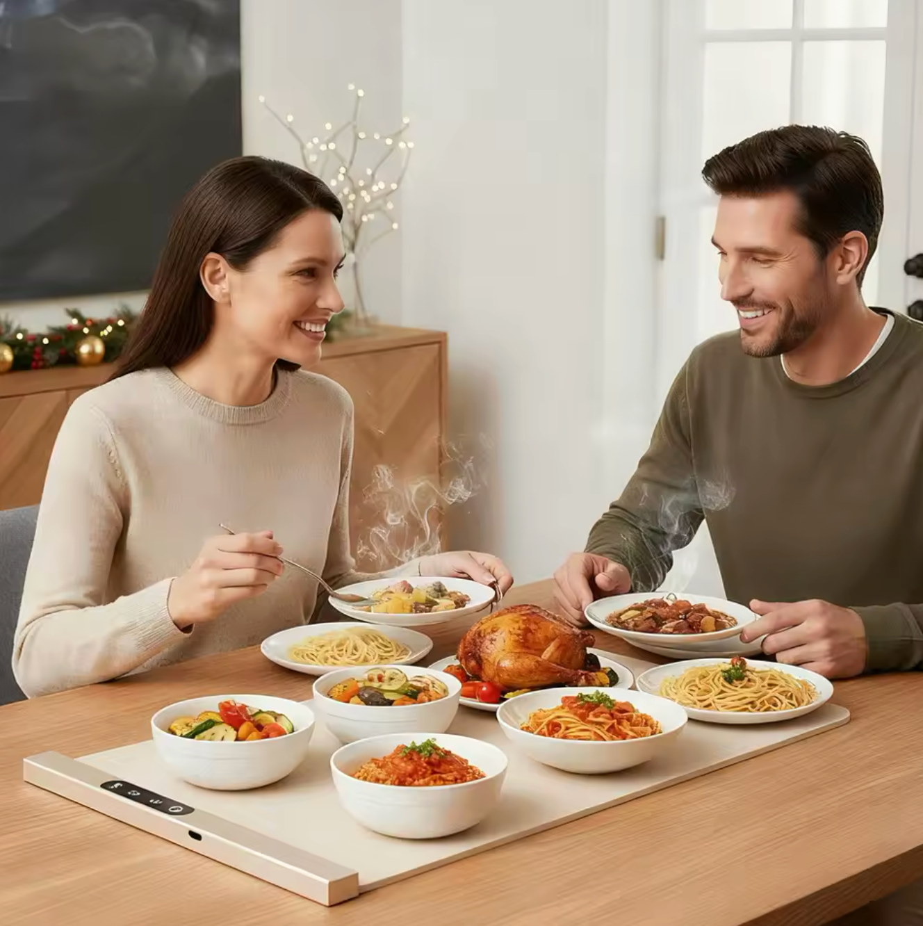 Smart heating plate - Keep your dishes hot for a long time 