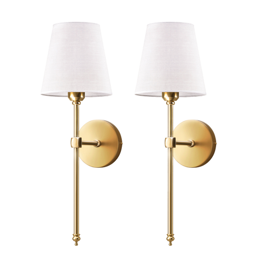 Apliques de parede com fio - Iluminação luxuosa e prática