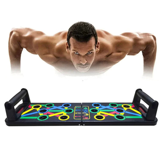 Prancha de flexões multifuncional para um treino completo